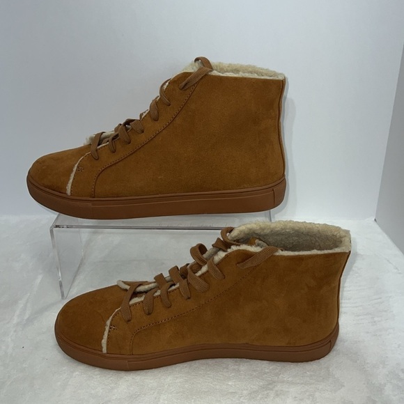 Loft suede fur lined high top ankle boots/booties. Size 8. EUC - Picture 2 of 6